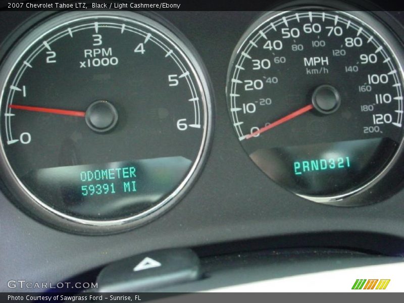Black / Light Cashmere/Ebony 2007 Chevrolet Tahoe LTZ