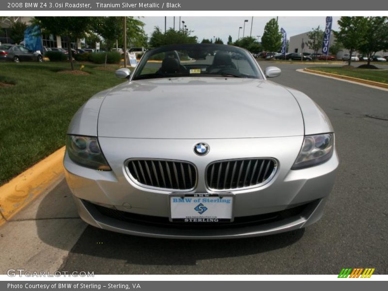 Titanium Silver Metallic / Black 2008 BMW Z4 3.0si Roadster