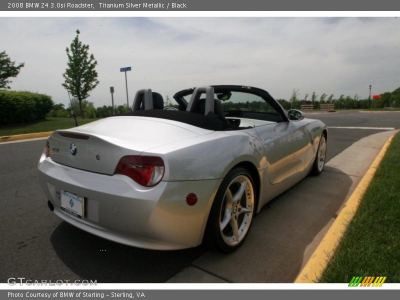 Titanium Silver Metallic / Black 2008 BMW Z4 3.0si Roadster
