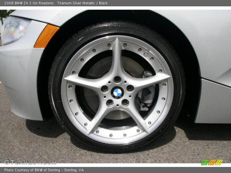 Titanium Silver Metallic / Black 2008 BMW Z4 3.0si Roadster
