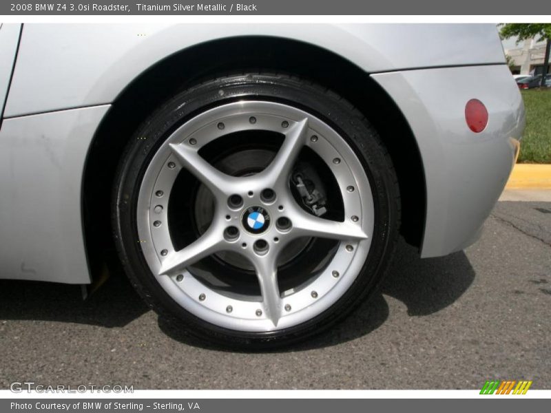 Titanium Silver Metallic / Black 2008 BMW Z4 3.0si Roadster