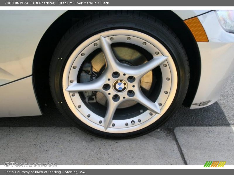 Titanium Silver Metallic / Black 2008 BMW Z4 3.0si Roadster