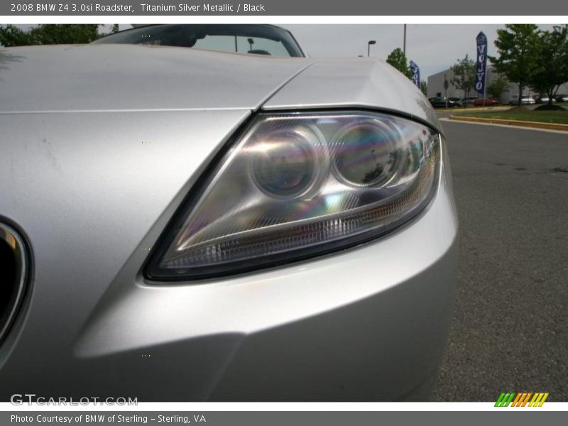 Titanium Silver Metallic / Black 2008 BMW Z4 3.0si Roadster