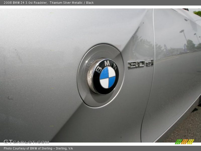 Titanium Silver Metallic / Black 2008 BMW Z4 3.0si Roadster