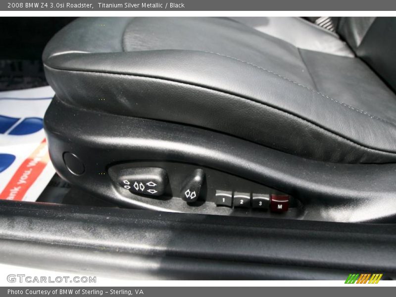 Titanium Silver Metallic / Black 2008 BMW Z4 3.0si Roadster