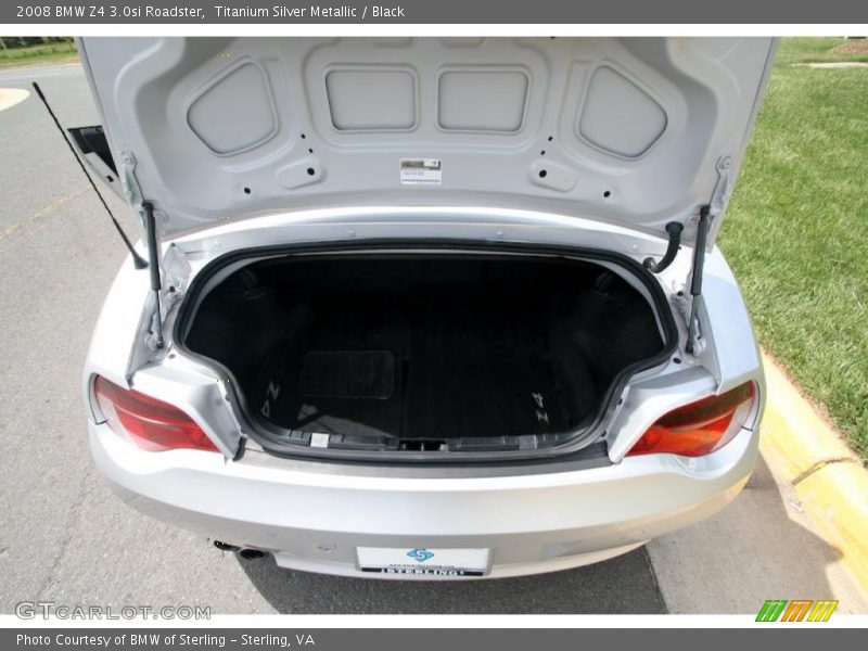 Titanium Silver Metallic / Black 2008 BMW Z4 3.0si Roadster