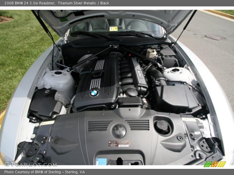 Titanium Silver Metallic / Black 2008 BMW Z4 3.0si Roadster