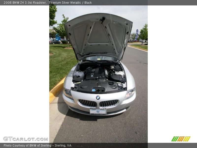 Titanium Silver Metallic / Black 2008 BMW Z4 3.0si Roadster