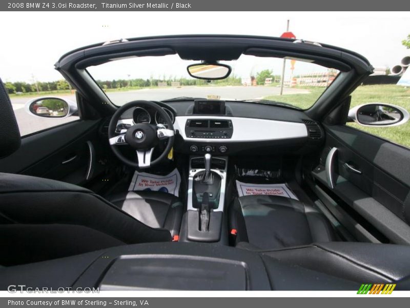 Titanium Silver Metallic / Black 2008 BMW Z4 3.0si Roadster