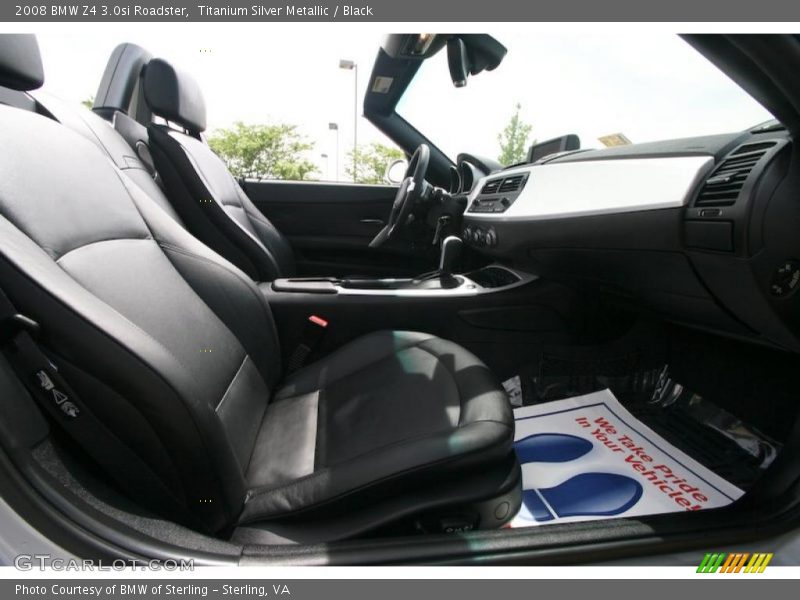 Titanium Silver Metallic / Black 2008 BMW Z4 3.0si Roadster