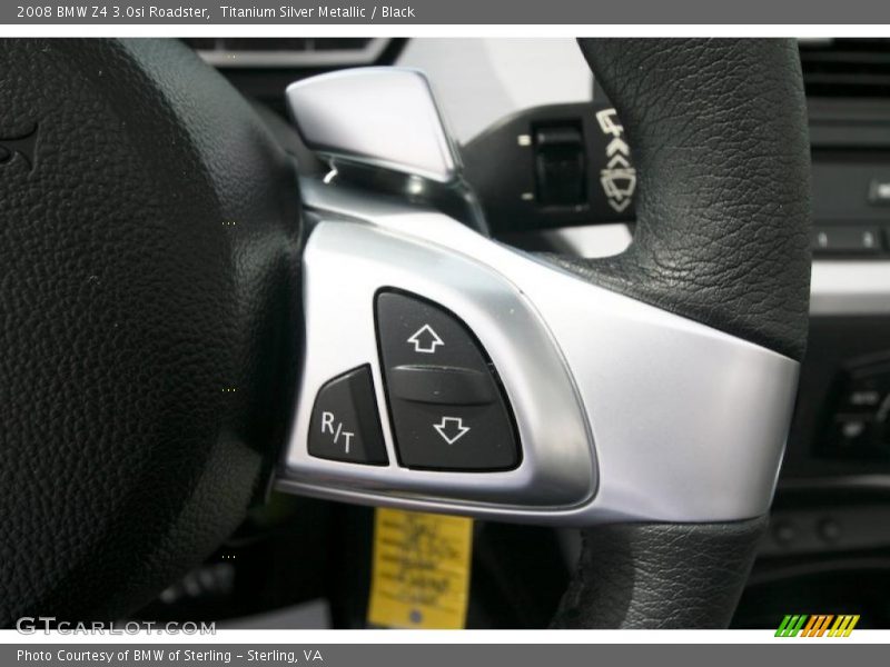 Titanium Silver Metallic / Black 2008 BMW Z4 3.0si Roadster