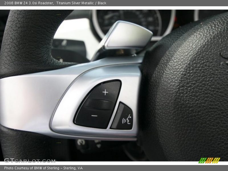 Titanium Silver Metallic / Black 2008 BMW Z4 3.0si Roadster