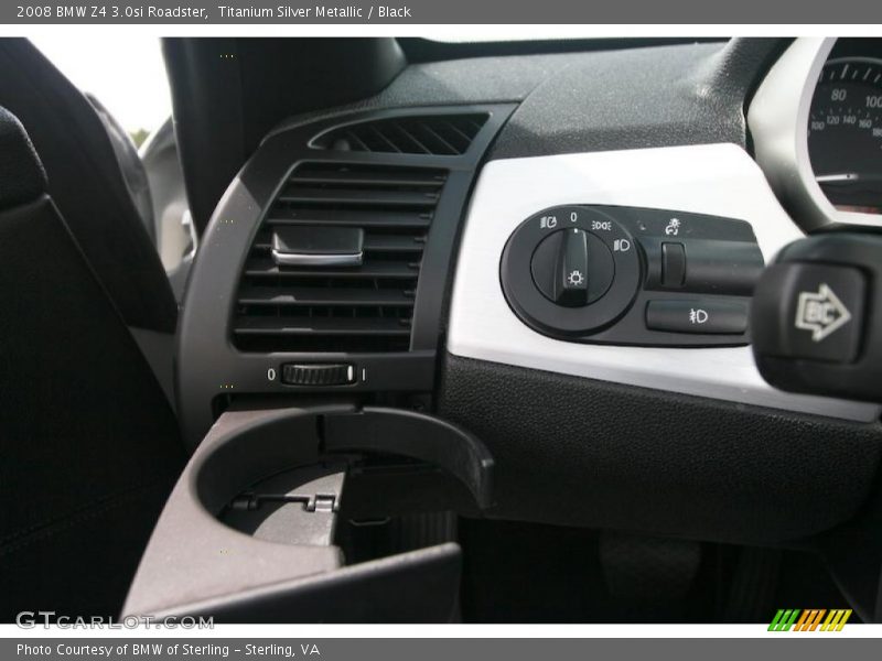 Titanium Silver Metallic / Black 2008 BMW Z4 3.0si Roadster