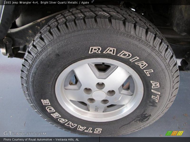 Bright Silver Quartz Metallic / Agate 1993 Jeep Wrangler 4x4