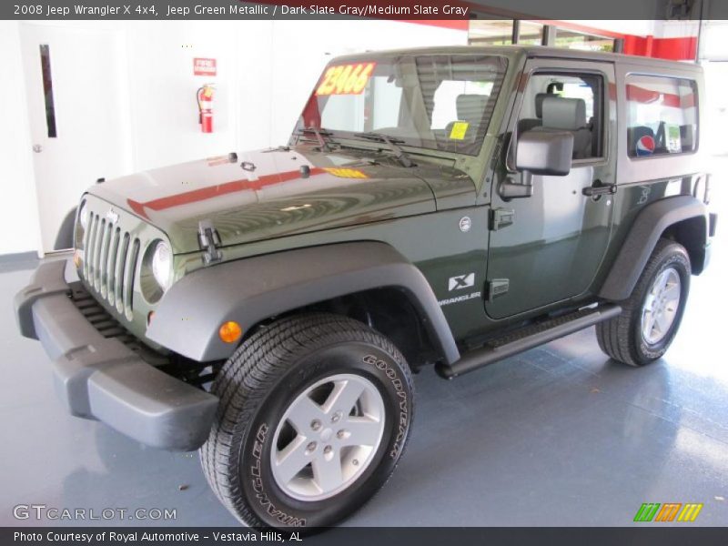 Jeep Green Metallic / Dark Slate Gray/Medium Slate Gray 2008 Jeep Wrangler X 4x4