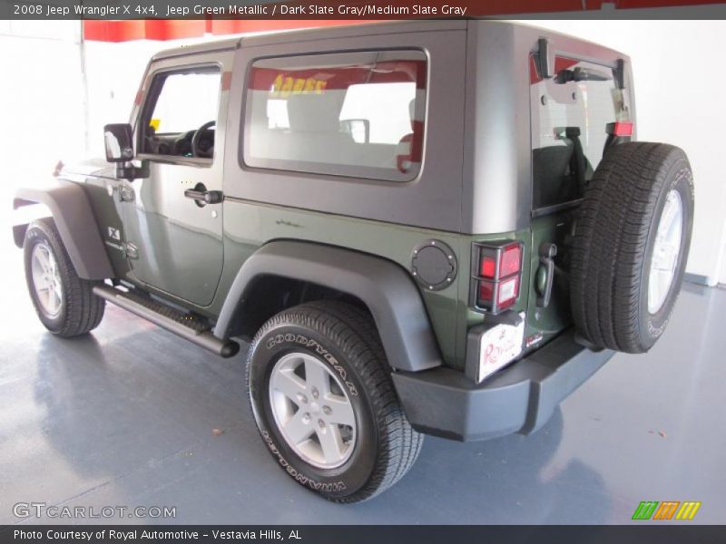 Jeep Green Metallic / Dark Slate Gray/Medium Slate Gray 2008 Jeep Wrangler X 4x4