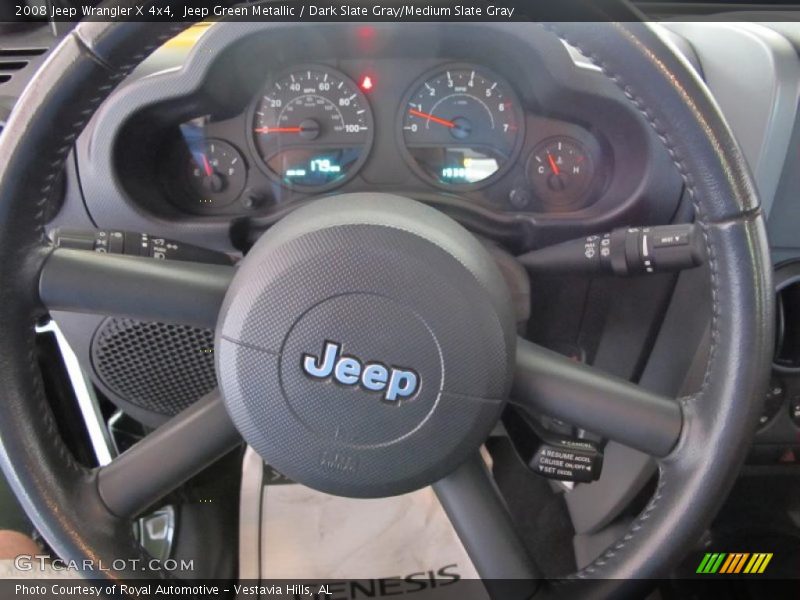Jeep Green Metallic / Dark Slate Gray/Medium Slate Gray 2008 Jeep Wrangler X 4x4