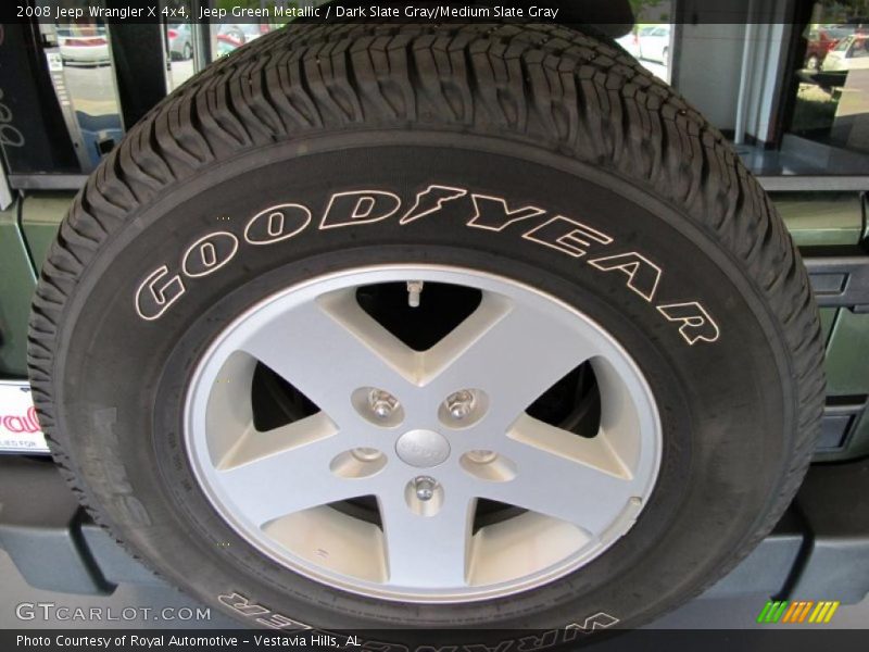 Jeep Green Metallic / Dark Slate Gray/Medium Slate Gray 2008 Jeep Wrangler X 4x4