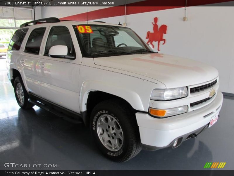 Summit White / Gray/Dark Charcoal 2005 Chevrolet Tahoe Z71
