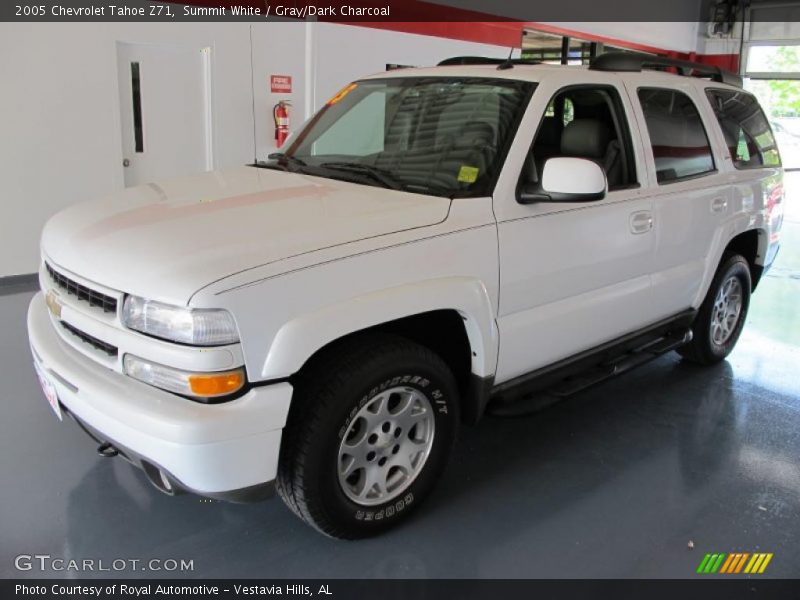 Summit White / Gray/Dark Charcoal 2005 Chevrolet Tahoe Z71