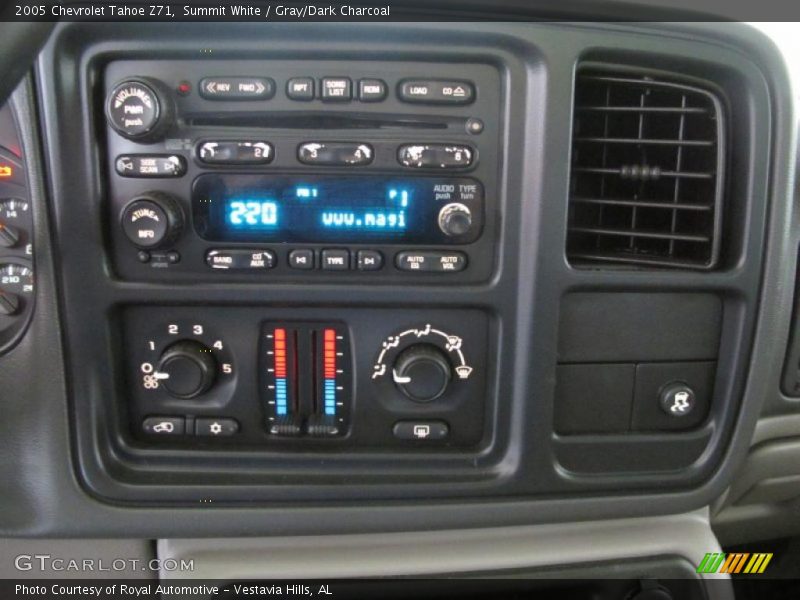 Summit White / Gray/Dark Charcoal 2005 Chevrolet Tahoe Z71
