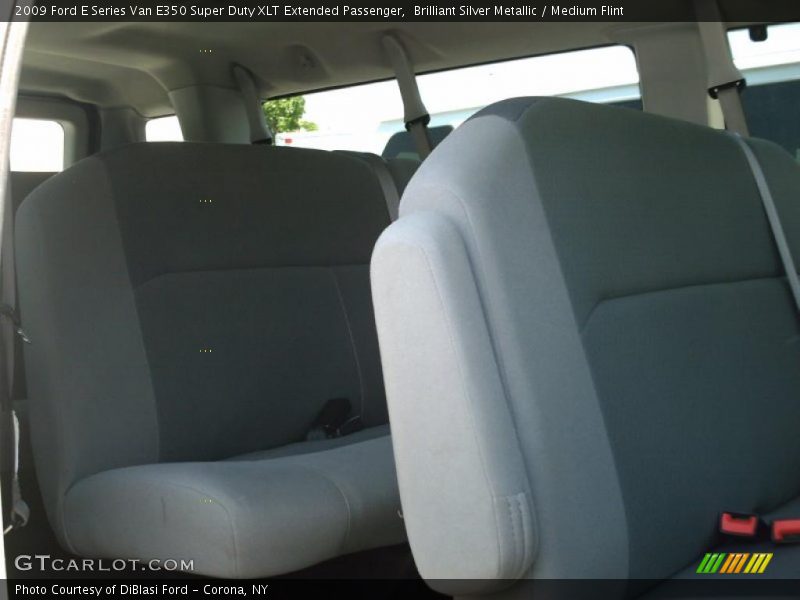 Brilliant Silver Metallic / Medium Flint 2009 Ford E Series Van E350 Super Duty XLT Extended Passenger