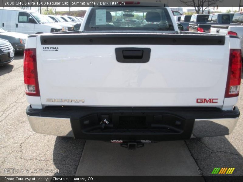 Summit White / Dark Titanium 2008 GMC Sierra 1500 Regular Cab