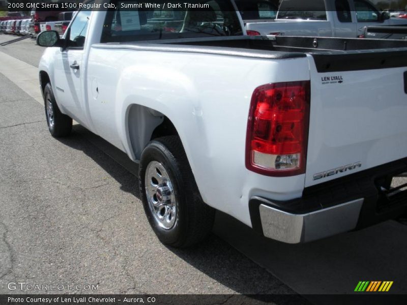 Summit White / Dark Titanium 2008 GMC Sierra 1500 Regular Cab