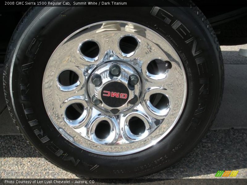 Summit White / Dark Titanium 2008 GMC Sierra 1500 Regular Cab