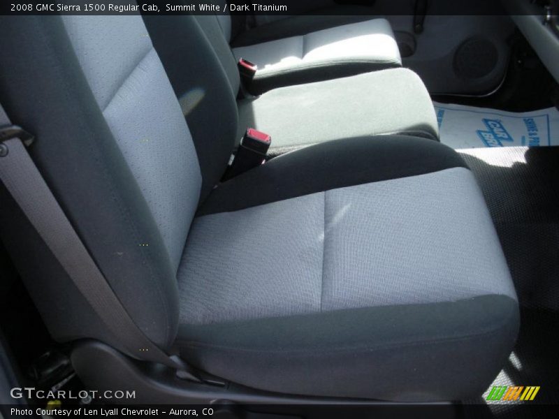 Summit White / Dark Titanium 2008 GMC Sierra 1500 Regular Cab
