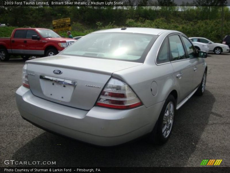 Brilliant Silver Metallic / Medium Light Stone 2009 Ford Taurus Limited