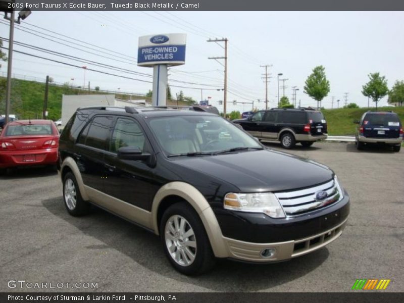 Tuxedo Black Metallic / Camel 2009 Ford Taurus X Eddie Bauer