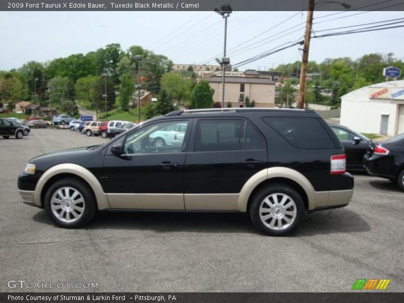 Tuxedo Black Metallic / Camel 2009 Ford Taurus X Eddie Bauer