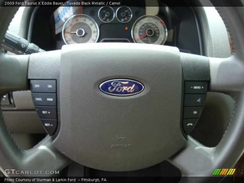 Tuxedo Black Metallic / Camel 2009 Ford Taurus X Eddie Bauer