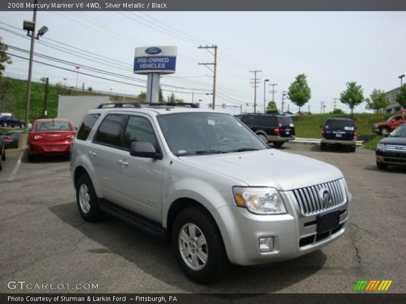 Silver Metallic / Black 2008 Mercury Mariner V6 4WD