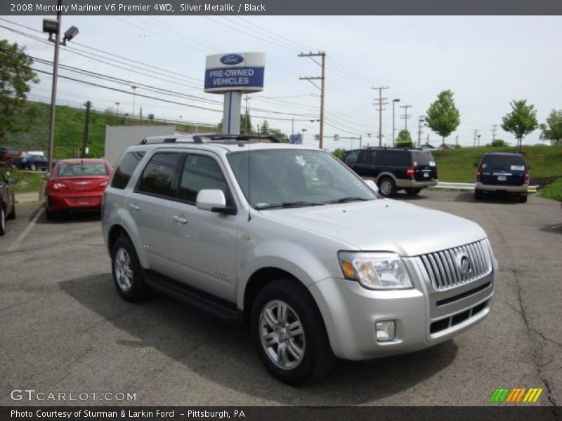 Silver Metallic / Black 2008 Mercury Mariner V6 Premier 4WD