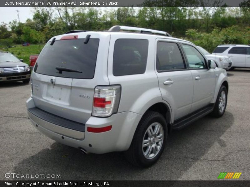 Silver Metallic / Black 2008 Mercury Mariner V6 Premier 4WD