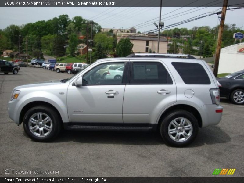 Silver Metallic / Black 2008 Mercury Mariner V6 Premier 4WD