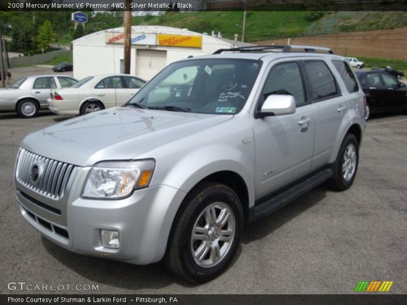 Silver Metallic / Black 2008 Mercury Mariner V6 Premier 4WD