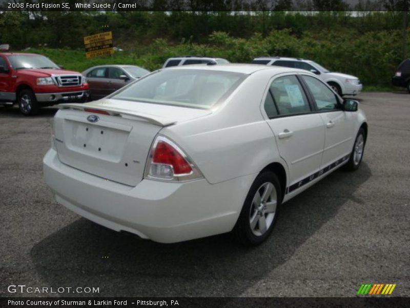 White Suede / Camel 2008 Ford Fusion SE