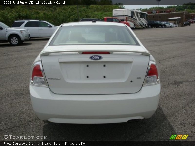 White Suede / Camel 2008 Ford Fusion SE