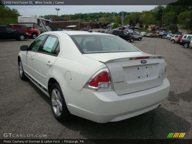 White Suede / Camel 2008 Ford Fusion SE