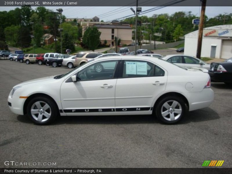 White Suede / Camel 2008 Ford Fusion SE