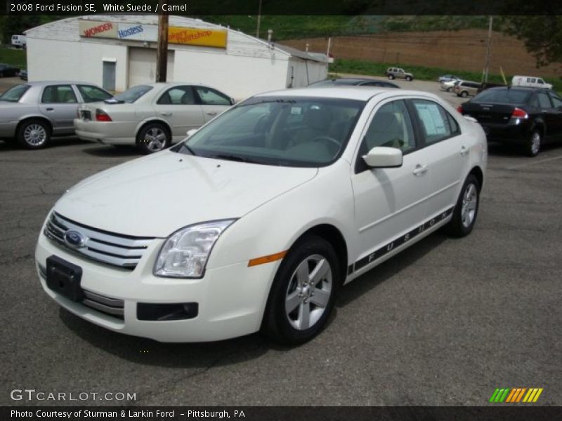 White Suede / Camel 2008 Ford Fusion SE