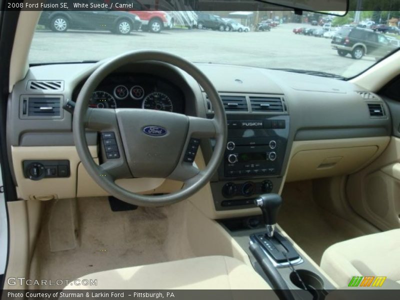 White Suede / Camel 2008 Ford Fusion SE