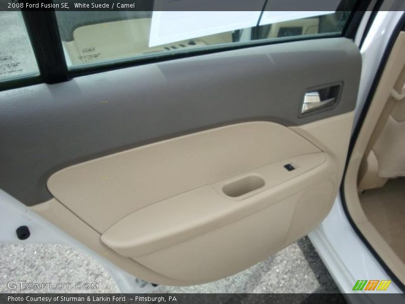 White Suede / Camel 2008 Ford Fusion SE
