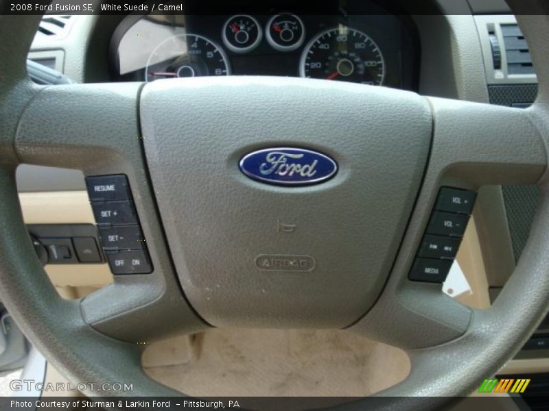 White Suede / Camel 2008 Ford Fusion SE
