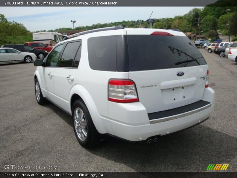 Oxford White / Charcoal Black 2008 Ford Taurus X Limited AWD