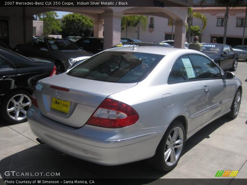 Iridium Silver Metallic / Black 2007 Mercedes-Benz CLK 350 Coupe
