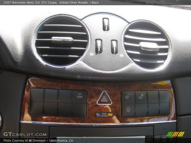 Iridium Silver Metallic / Black 2007 Mercedes-Benz CLK 350 Coupe